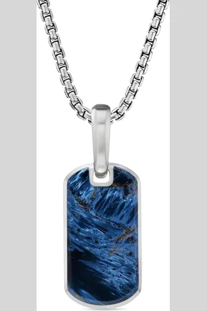 David Yurman Etiqueta Chevron en plata de ley de 21mm
