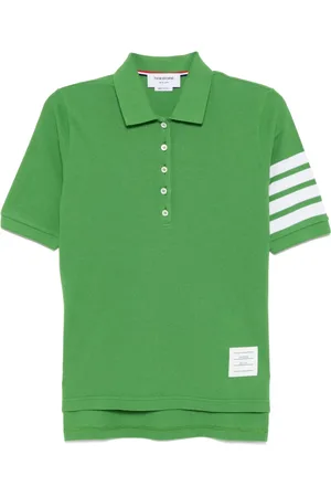 Thom Browne Playera tipo polo Classic Pique 4 Bar