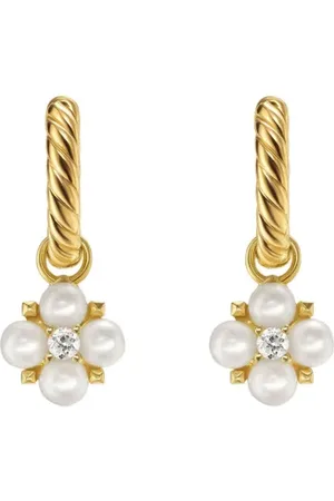 David Yurman Arracadas Renaiss en oro amarillo de 18kt con diamante
