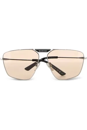 Balenciaga Lentes de sol Navigator con armazón oversize