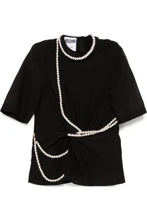 Moschino Playera con detalles de perlas
