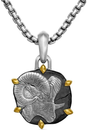 David Yurman Amuleto Aries en oro amarillo de 18kt y plata de ley de 33mm