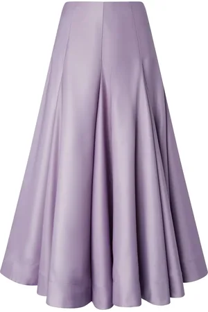 Pinko Falda midi con diseño plisado