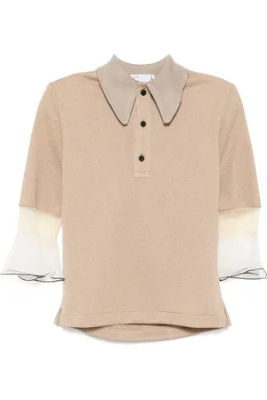 TOGA PULLA Playera tipo polo con efecto melange