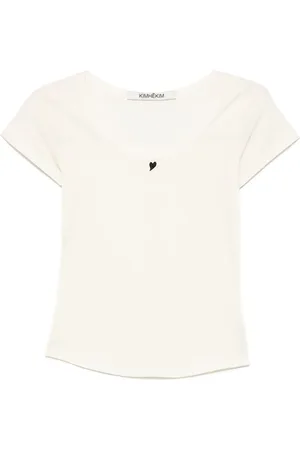KIMHEKIM Playera con cuello redondo