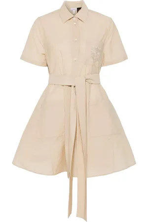 Loewe Vestido midi con motivo Anagrama