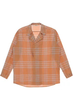 Auralee Camisa con cuadros estampados