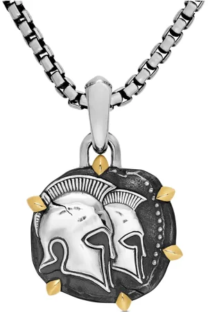 David Yurman Amuleto Gemini en oro amarillo de 18kt y plata de ley de 33mm