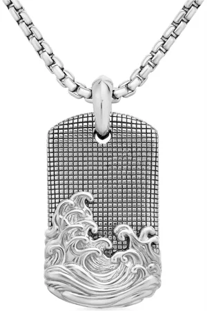 David Yurman Etiqueta Waves en plata de ley de 39mm