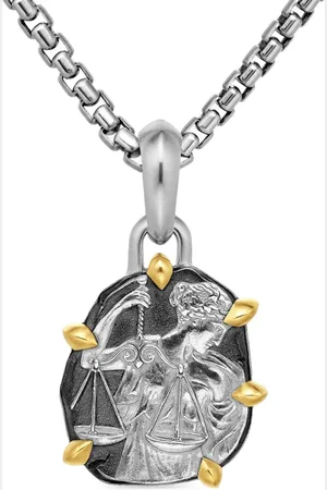 David Yurman Amuleto Libra en oro amarillo de 18kt y plata de ley de 33mm