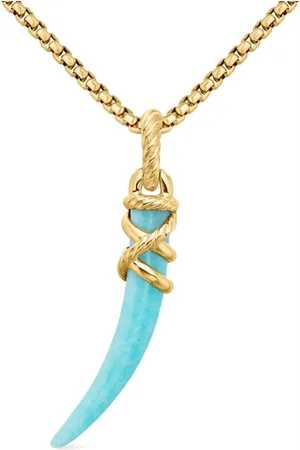 David Yurman Amuleto Tusk en oro amarillo de 18kt de 42mm