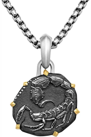 David Yurman Amuleto Scorpio en oro amarillo de 18kt y plata de ley de 33mm