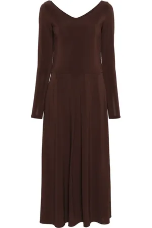 Max Mara Vestido largo con diseño acampanado