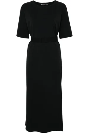 Max Mara Vestido midi estilo playera con cinturón