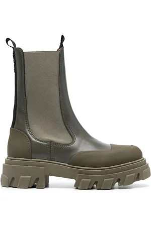 Ganni Botas Chelsea con suela gruesa