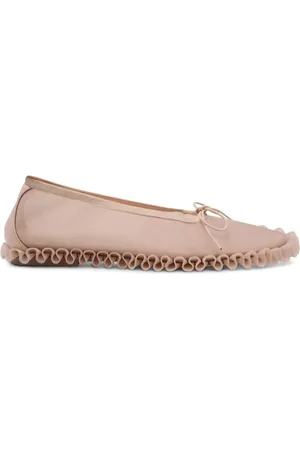 Simone Rocha Flats de malla con volantes