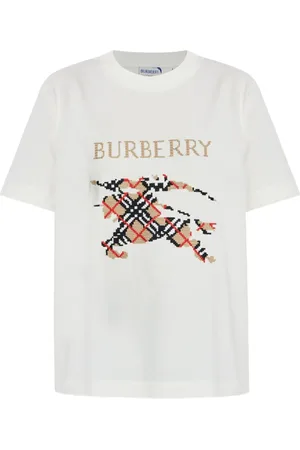 Burberry Playera con motivo de cuadros