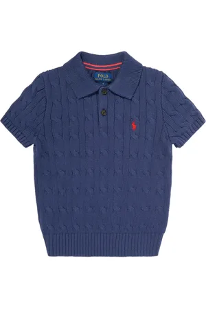 Ralph Lauren Playera tipo polo tejida