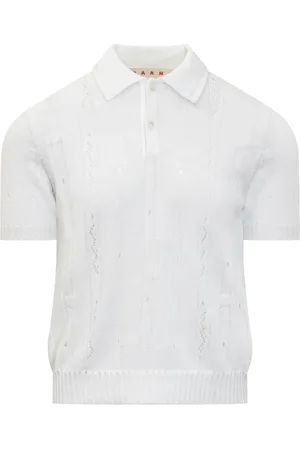 Marni Playera tipo polo de tejido calado