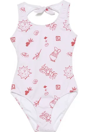 Le pandorine Traje de baño estampado