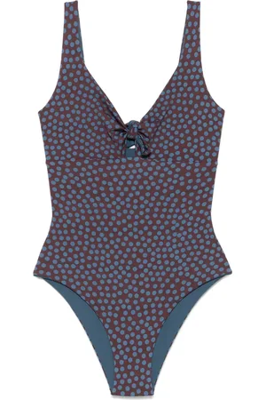 FISICO Traje de baño con estampado de lunares