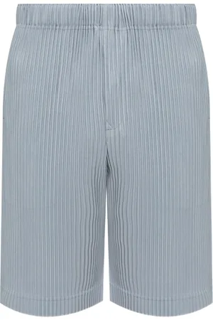 Issey Miyake Pantalones cortos con efecto plisado