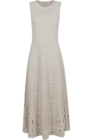 Simkhai Vestido midi tejido de crochet