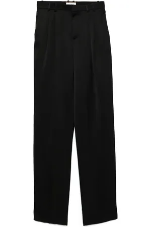 Saint Laurent Pantalones de satén