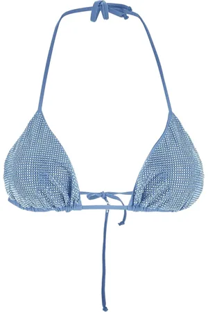 FISICO Top de bikini con apliques de strass