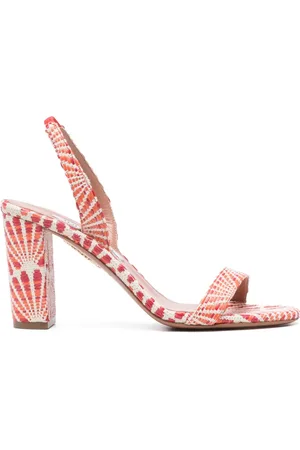 Aquazzura Sandalias con motivo y tacón de 90mm