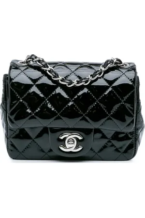 CHANEL Bolsa crossbody Mini Square Classic Patent Single Flap 2014-2015