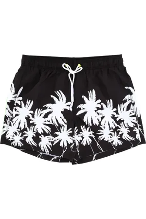 Sundek Shorts de playa con palmeras estampadas