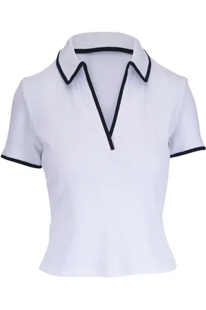 VERONICA BEARD Playera tipo polo con ribete en contraste