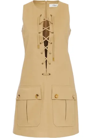 Chloé Vestido corto con agujetas
