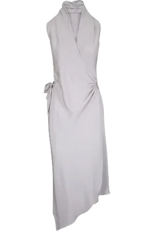 PETER COHEN Vestido midi con detalle cruzado