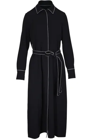 Lafayette 148 Vestido corto con ribete en contraste
