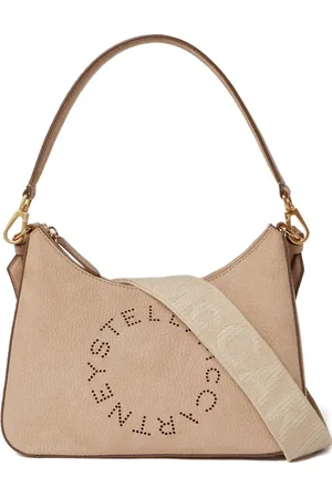 Stella McCartney Bolsa de hombro con logo perforado