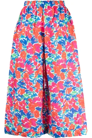 DANIELA GREGIS Pantalones capri con estampado floral