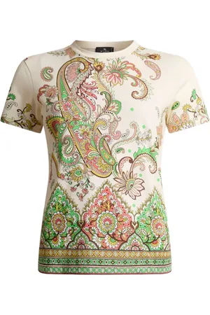 Etro Playera con estampado floral