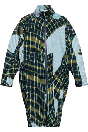 Issey Miyake Abrigo Windswept Plaid