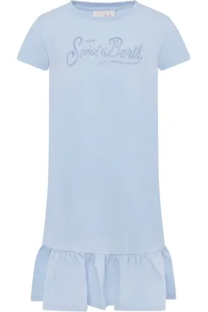 MC2 SAINT BARTH Vestido con detalles del logo