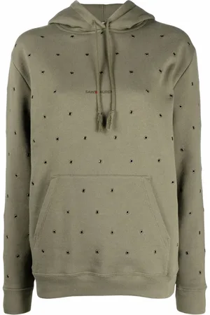 Saint Laurent Hoodie con ojales