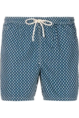 MC2 SAINT BARTH Shorts de playa con estampado de peces