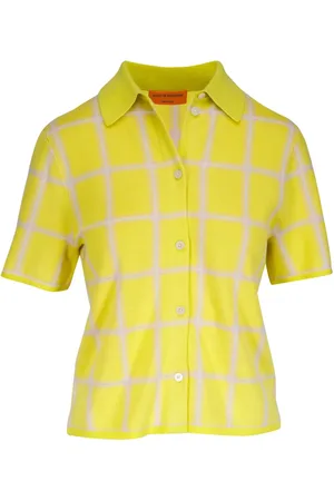 Guest In Residence Camisa con cuadros estampados