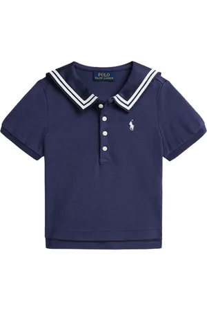 Ralph Lauren Playera tipo polo de piqué