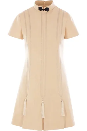 VALENTINO GARAVANI Vestido corto bordado con borlas