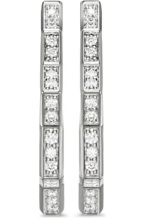 David Yurman Arracadas Zig Zag Stax en plata de ley con diamantes de 22.8mm