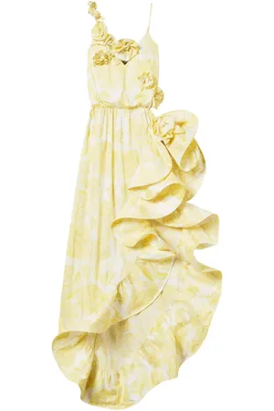Twin-Set Vestido con volantes y estampado floral