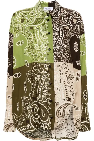 The Attico Camisa con estampado de cachemira