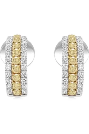 HYT Jewelry Arracadas en oro blanco de 18kt con diamante
